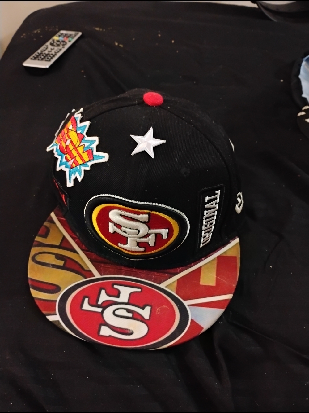 Professional Hat Puller!!! Nice!! Manly!!San Francisco 49ers Patch Snapback Hat